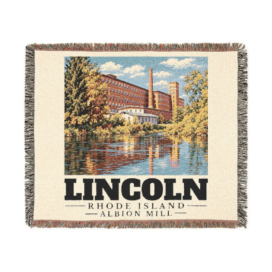 Albion Mill — Lincoln, Rhode Island Woven Blanket