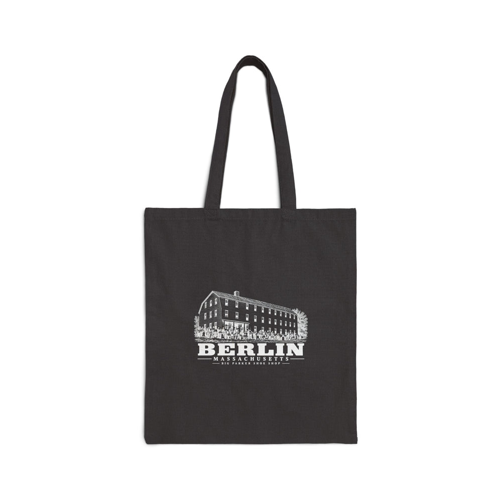 Big Parker Shoe Shop Natural + Black Heavy Canvas Tote - Assabet Valley Goods