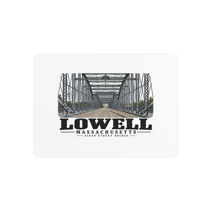 Lowell Aiken Street Bridge 7 x 5 in Horizontal Metal Wall Art - Merrimack Valley Goods