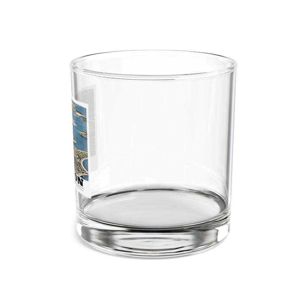 Navy Yard Annex, So. Boston, MA from South, 3000 feet 10 oz Rocks Glass - Boston Harbor