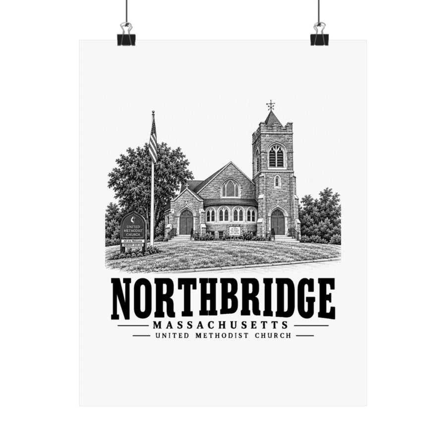 Northbridge United Methodist Church 11 x 14 in Matte Poster - Default - front product view