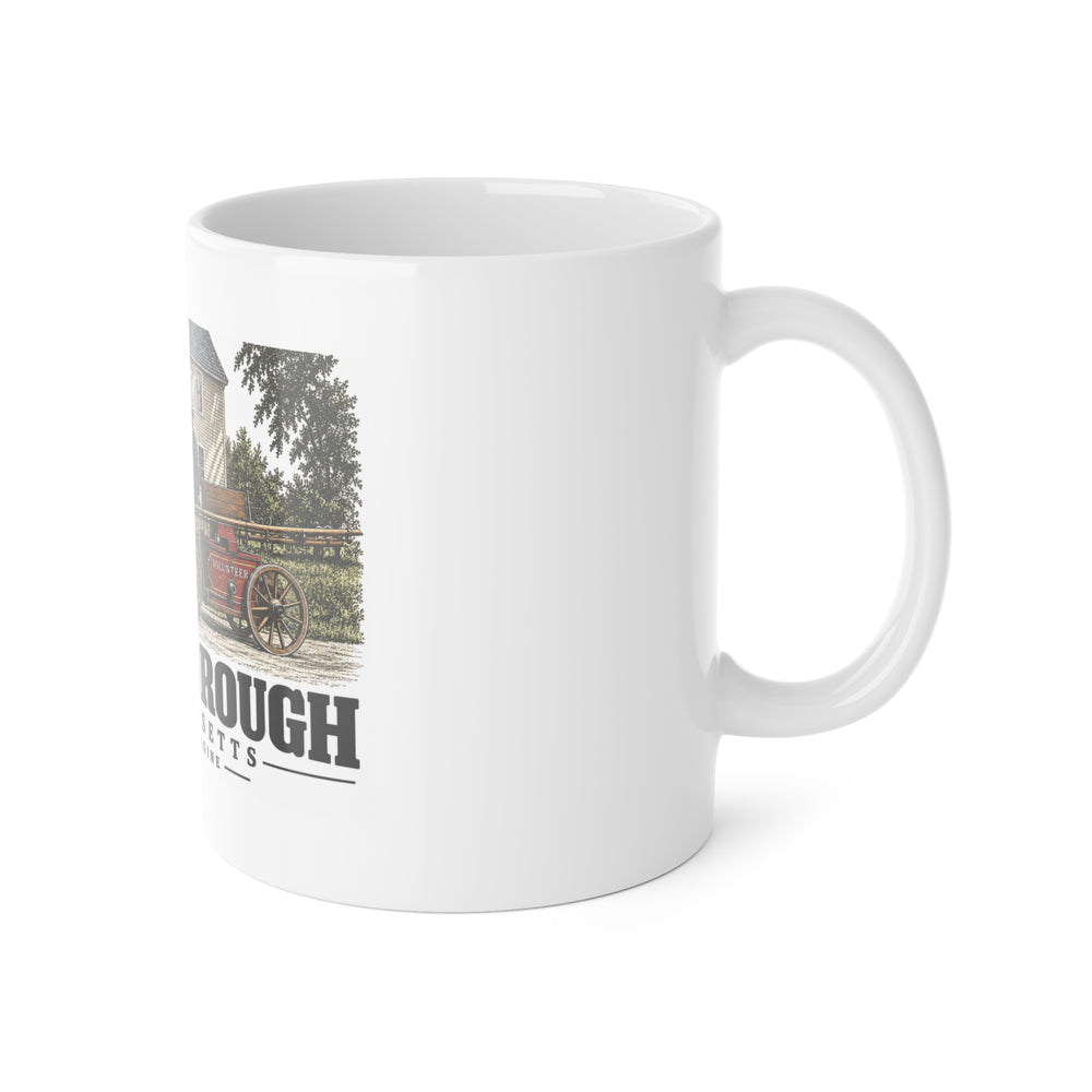 NORTHBOROUGH First Fire Engine 11 oz White Ceramic Mug - Assabet Valley Goods