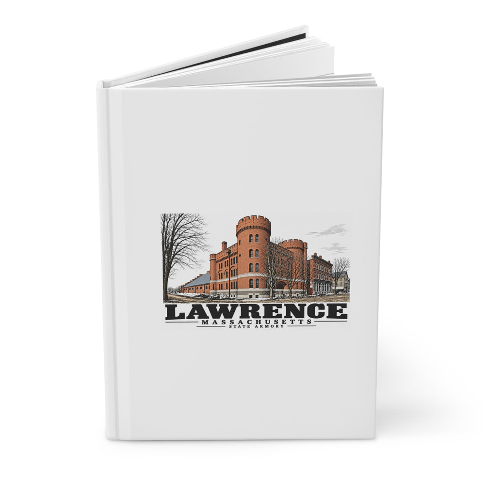 Illustrated State Armory in Lawrence on matte hardcover journal