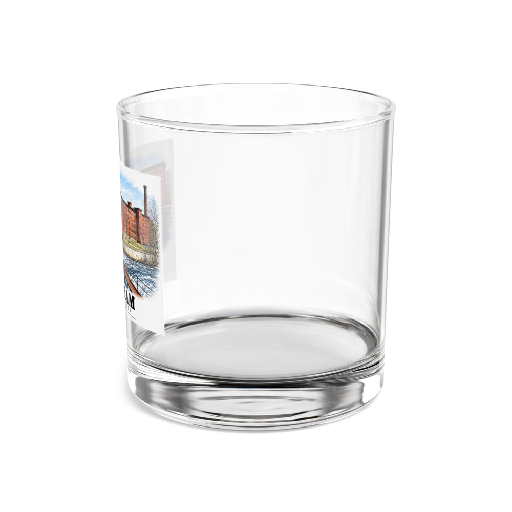 Boston Manufacturing Company, 144-190 Moody Street; Moody Street Dam, Charles River 10 oz Rocks Glass - Charles River