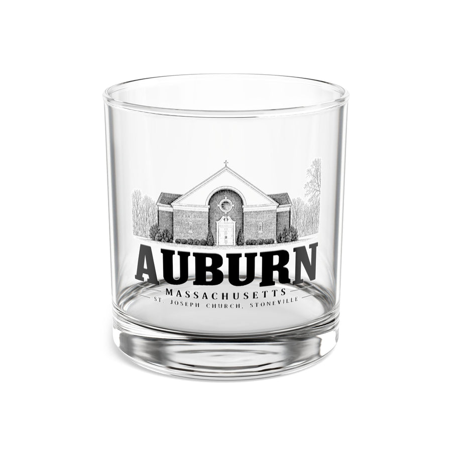 Auburn St. Joseph Church, Stoneville 10 oz Rocks Glass in Clear — front view