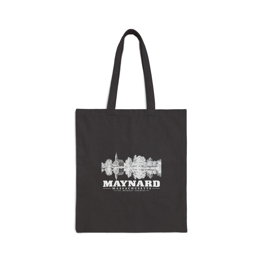 St. Bridget Church Natural + Black Heavy Canvas Tote - Assabet Valley Goods