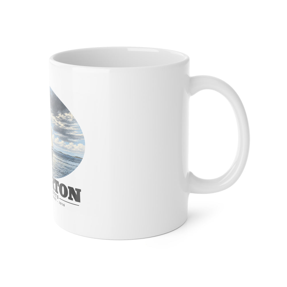 Yacht, Pemberton Hull 11 oz White Ceramic Mug - Boston Harbor