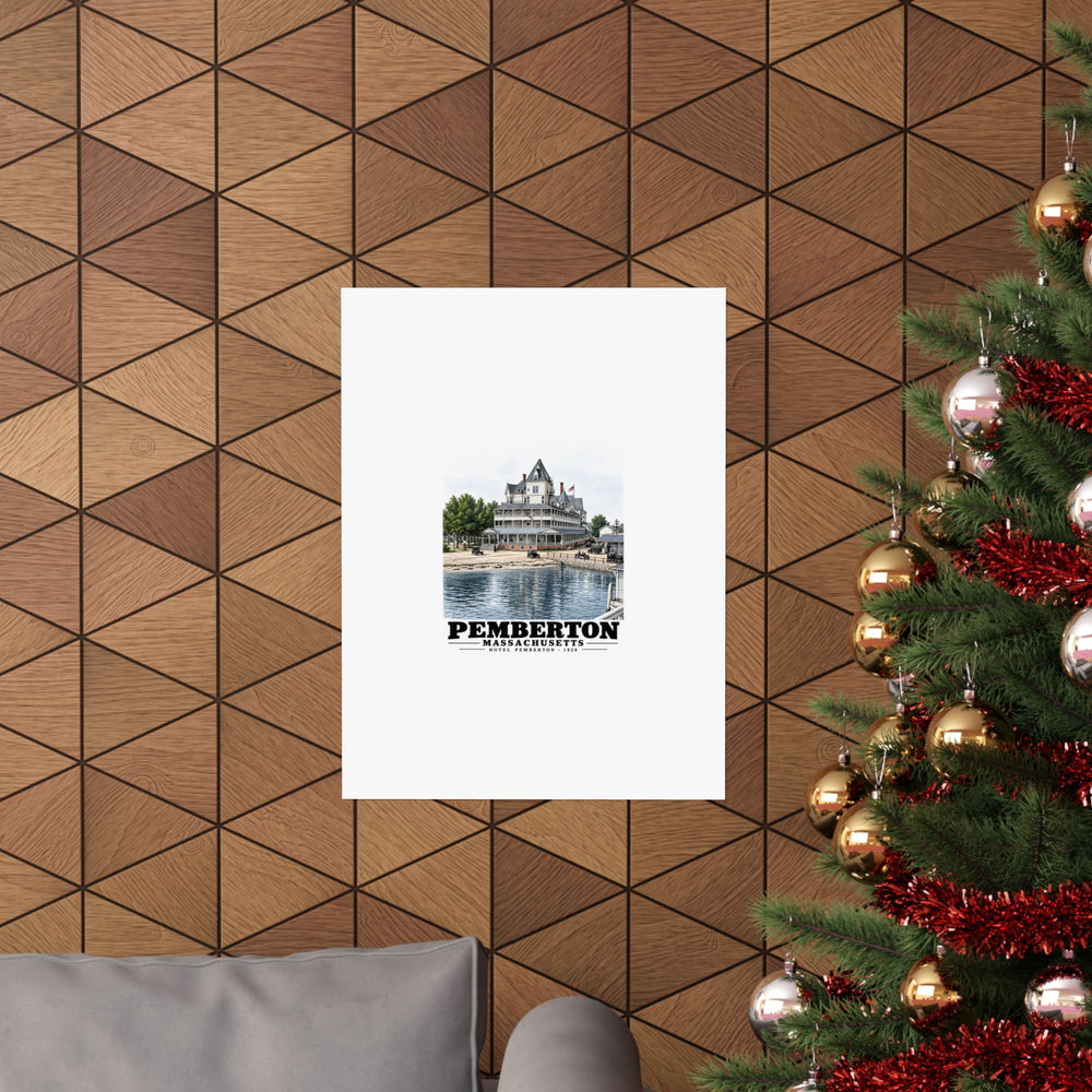 Hotel Pemberton, Nantasket Matte Heritage Poster — 11 × 14 and 18 × 24 in - Boston Harbor