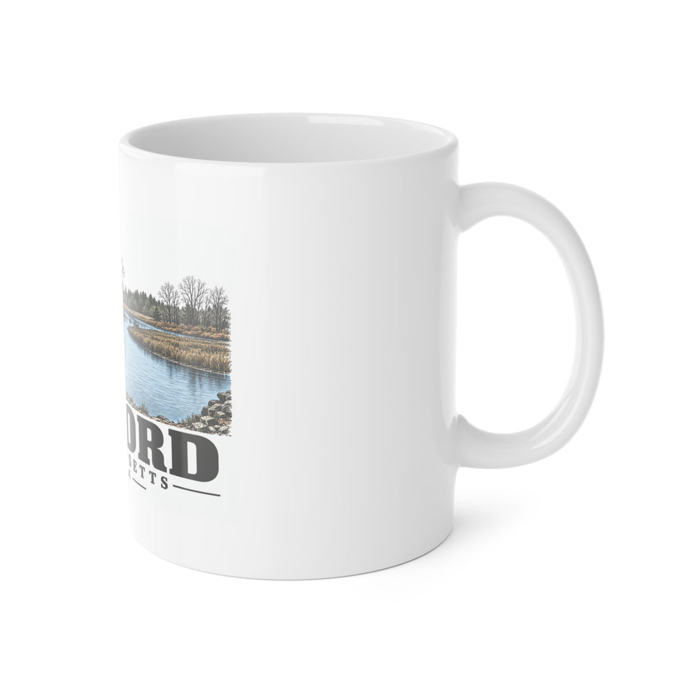 Illustrated Egg Rock in Concord on ceramic mug