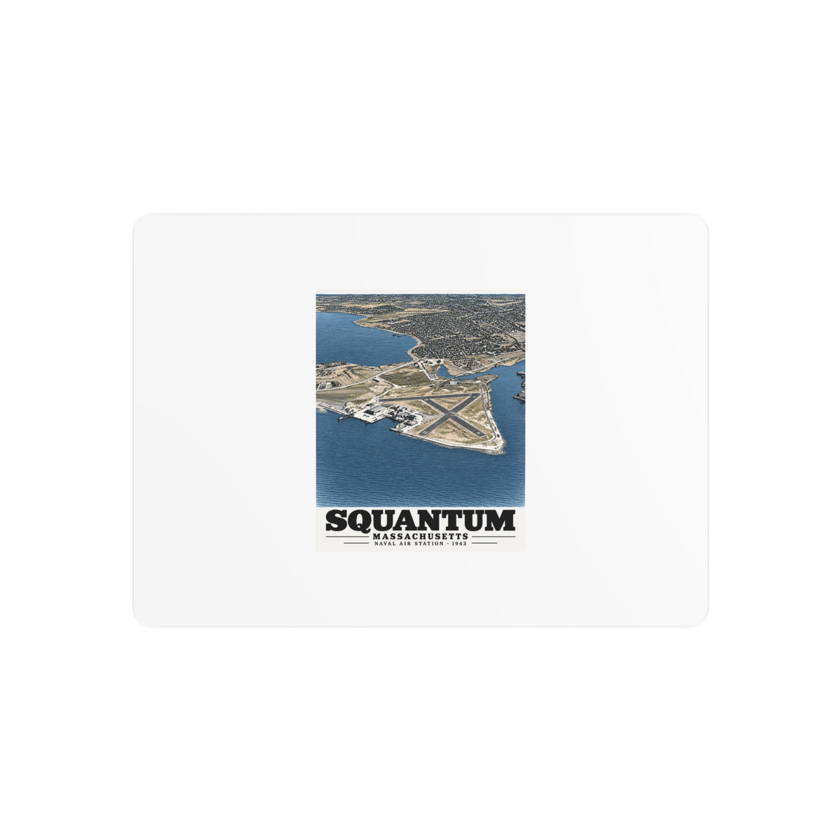 U.S. Naval Air Station, Squantum, MA 7 × 5 in Horizontal Metal Wall Art - Boston Harbor