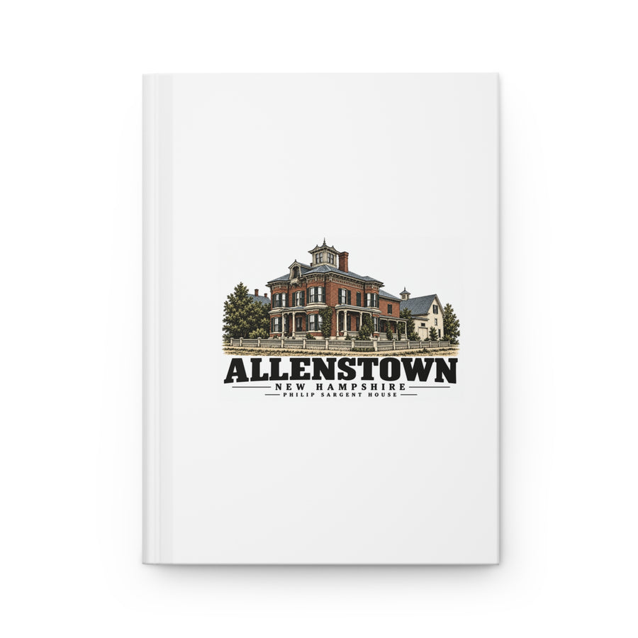 Allenstown Philip Sargent brick residence Matte Hardcover Journal - Merrimack Valley Goods
