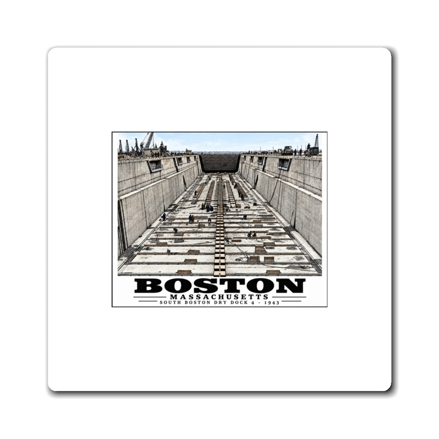 Dry dock #4 US Naval Dry dock, South Boston, completed June 1943 4 in Magnet - Boston Harbor
