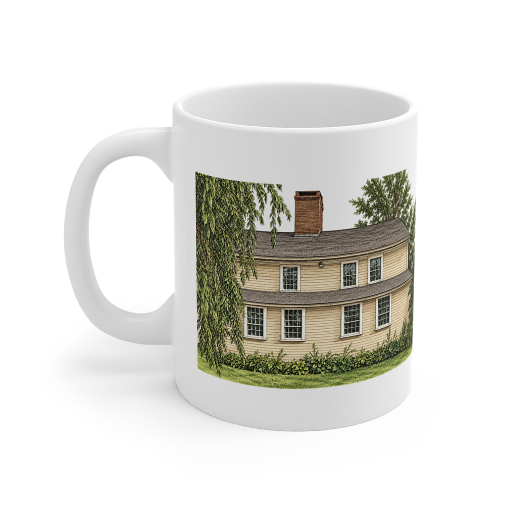 Smithfield Smith-Appleby House 11 oz ceramic mug — artwork view, handle left — Familiar History