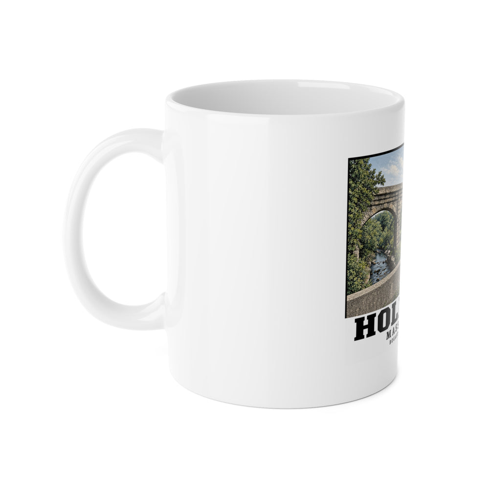 Bogastow Brook Viaduct native survey image - negative number verification required 11 oz White Ceramic Mug - Charles River