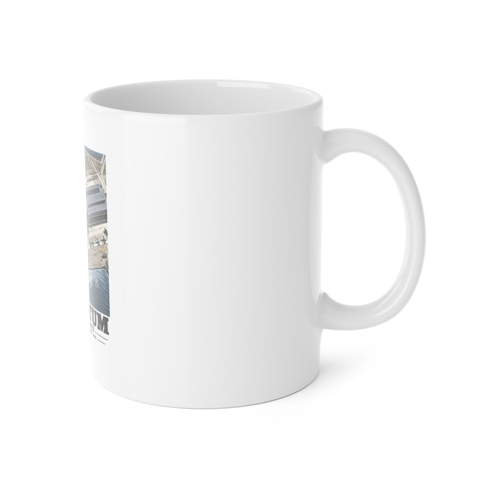 NAS Squantum at high tide 11 oz White Ceramic Mug - Boston Harbor