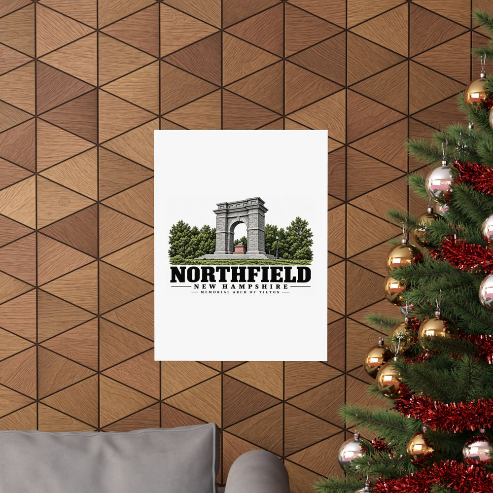 18 x 24 room view of Memorial Arch of Tilton matte poster, Northfield, New Hampshire.