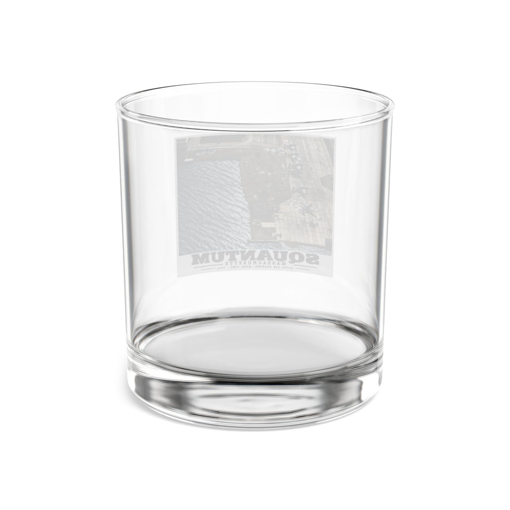 NAS Squantum at high tide 10 oz Rocks Glass - Boston Harbor