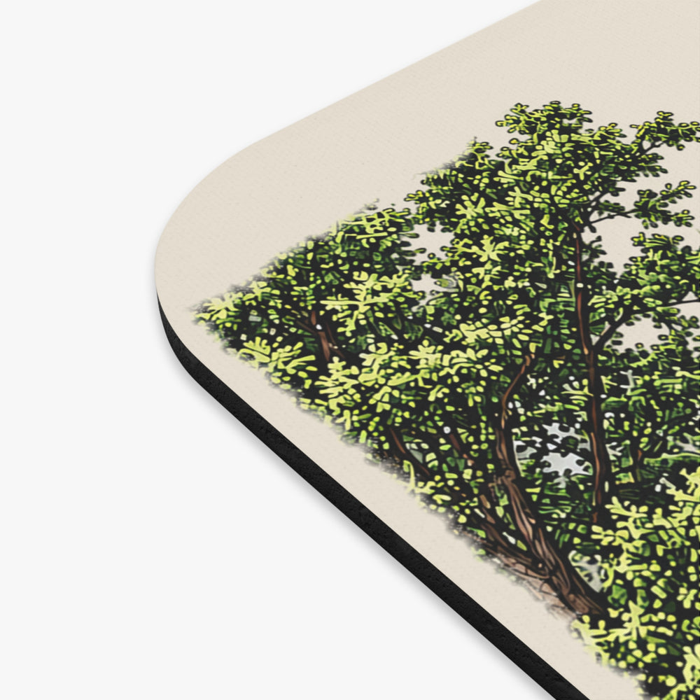 Oxford Clara Barton Birthplace mouse pad mockup showing the full illustrated print