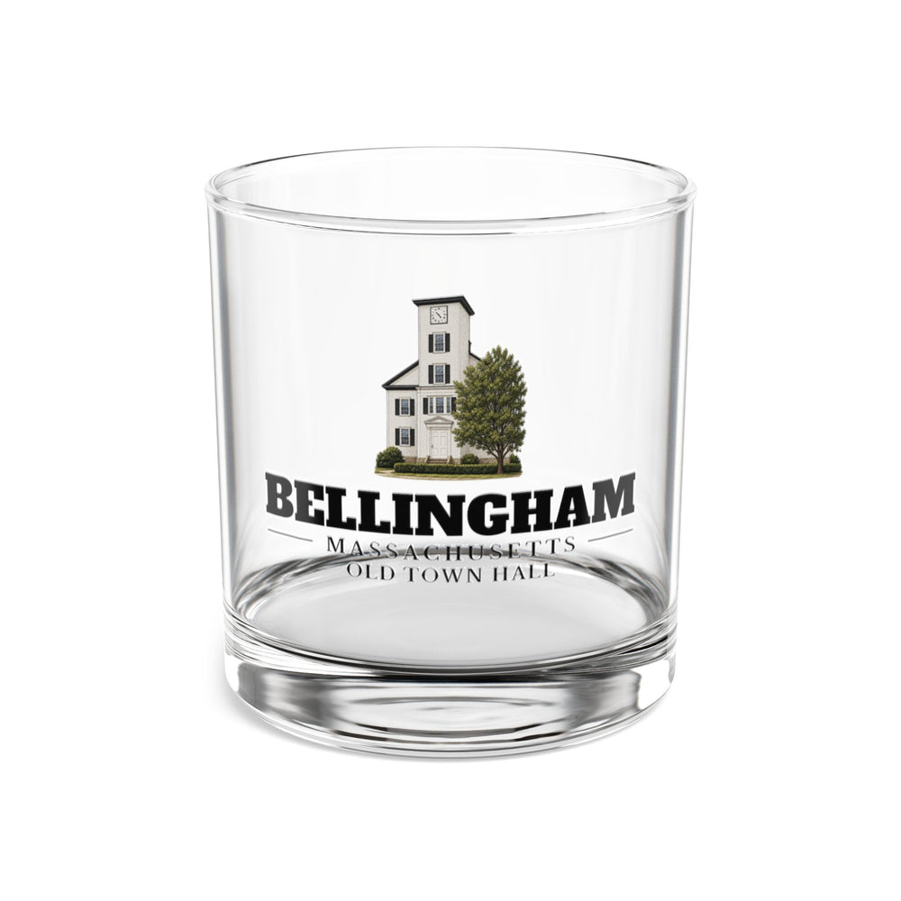 Front view of Bellingham Old Town Hall 10 oz Rocks Glass