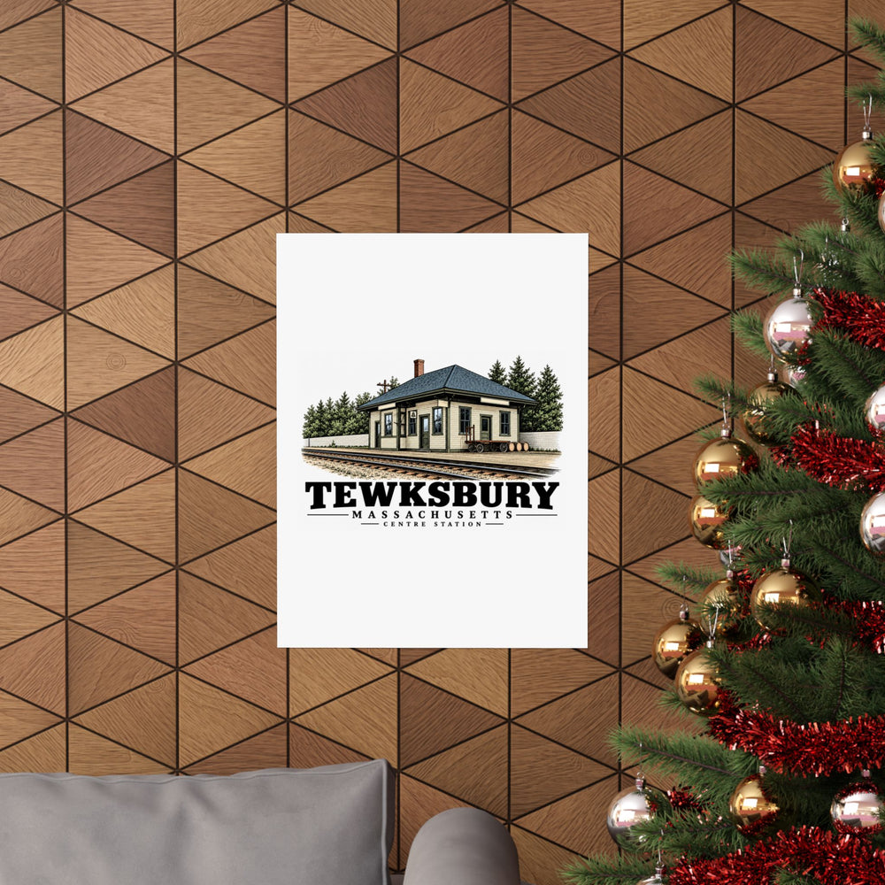 18 x 24 room view of Tewksbury Centre railroad station matte poster, Tewksbury, Massachusetts.