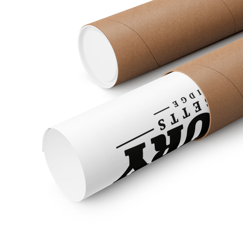 11 x 14 printed poster roll of Thorlay’s / Thurlow Bridge matte poster, Newbury, Massachusetts.