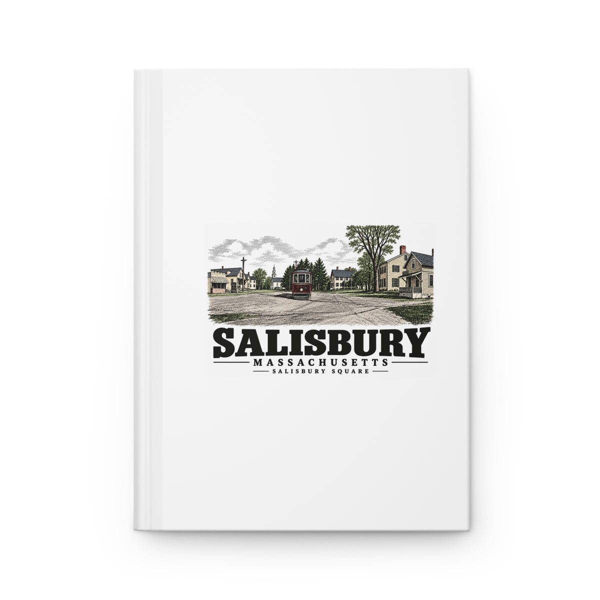 Front cover of Salisbury Square matte hardcover journal, Salisbury, Massachusetts.