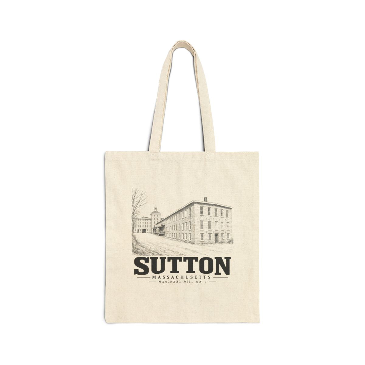 Sutton Manchaug Mill No. 1 Heavy Canvas Tote - Natural - front product view