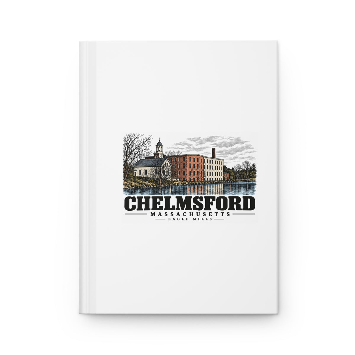 Chelmsford Eagle Mills Matte Hardcover Journal - Merrimack Valley Goods
