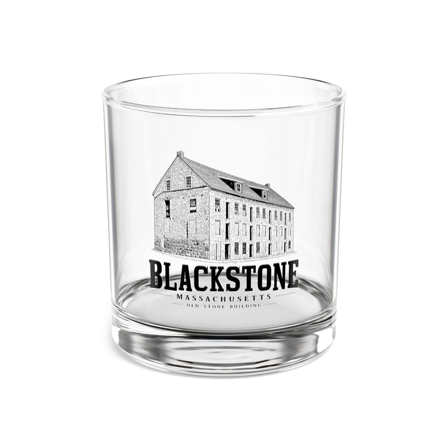 Blackstone Old Stone Building 10 oz Rocks Glass in Clear — front view