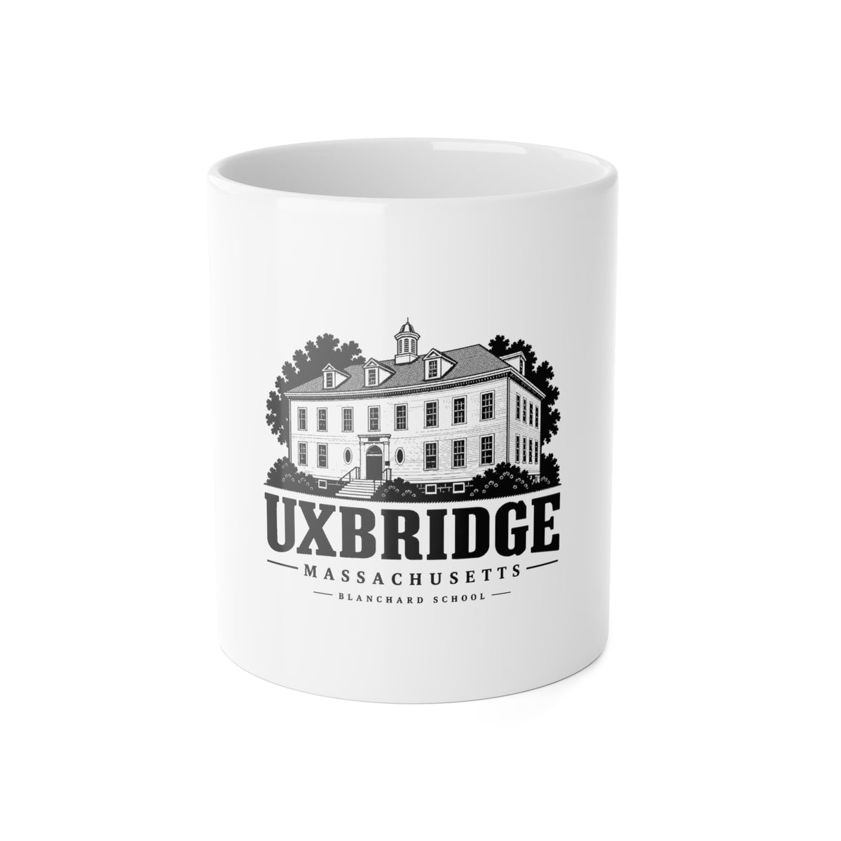 Uxbridge Blanchard School 11 oz Ceramic Mug product mockup