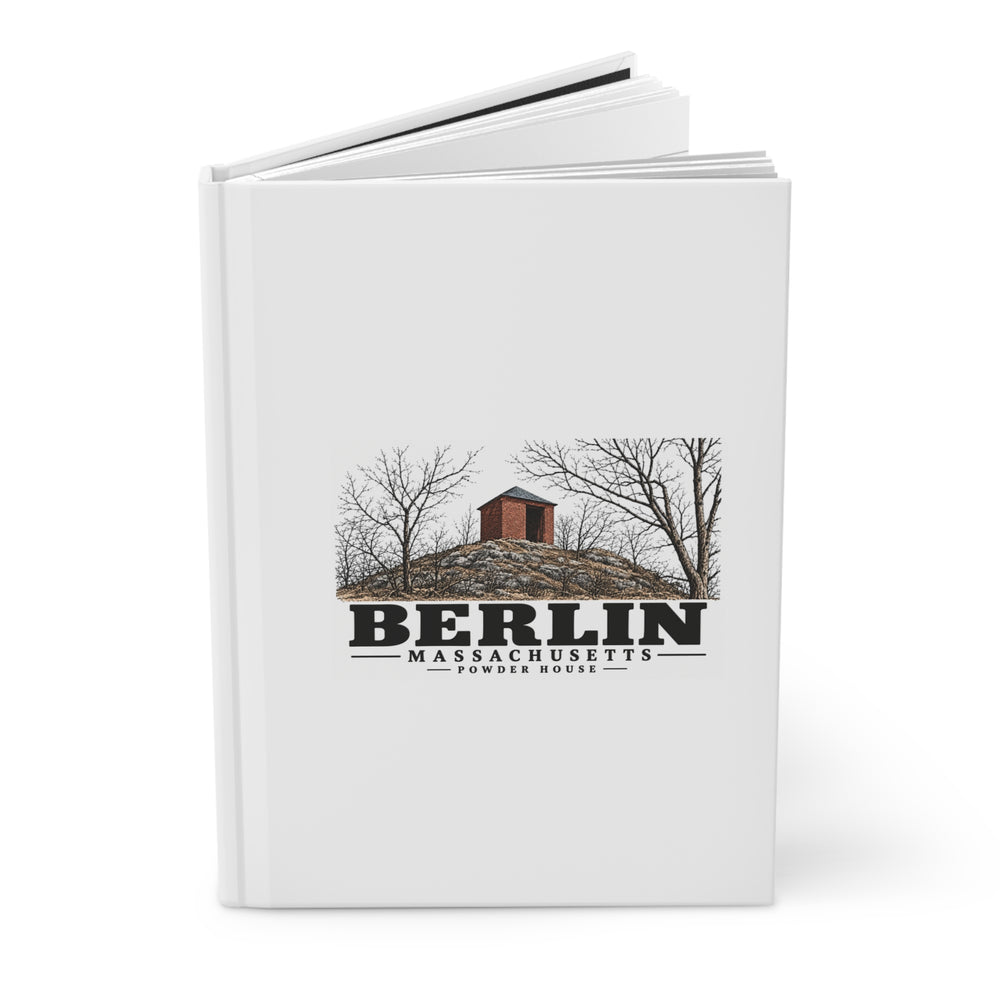 Illustrated Powder House in Berlin on matte hardcover journal