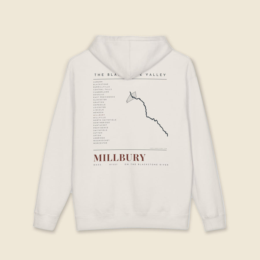 Millbury River Map Hoodie