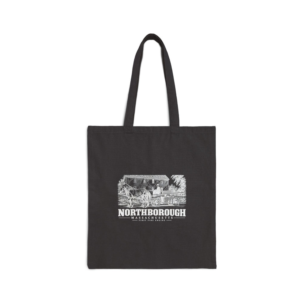 First Fire Engine Natural + Black Heavy Canvas Tote - Assabet Valley Goods