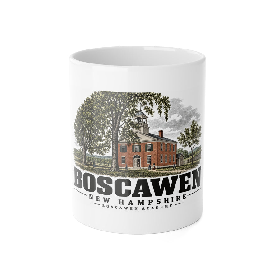 Boscawen Boscawen Academy 11 oz White Ceramic Mug - Merrimack Valley Goods