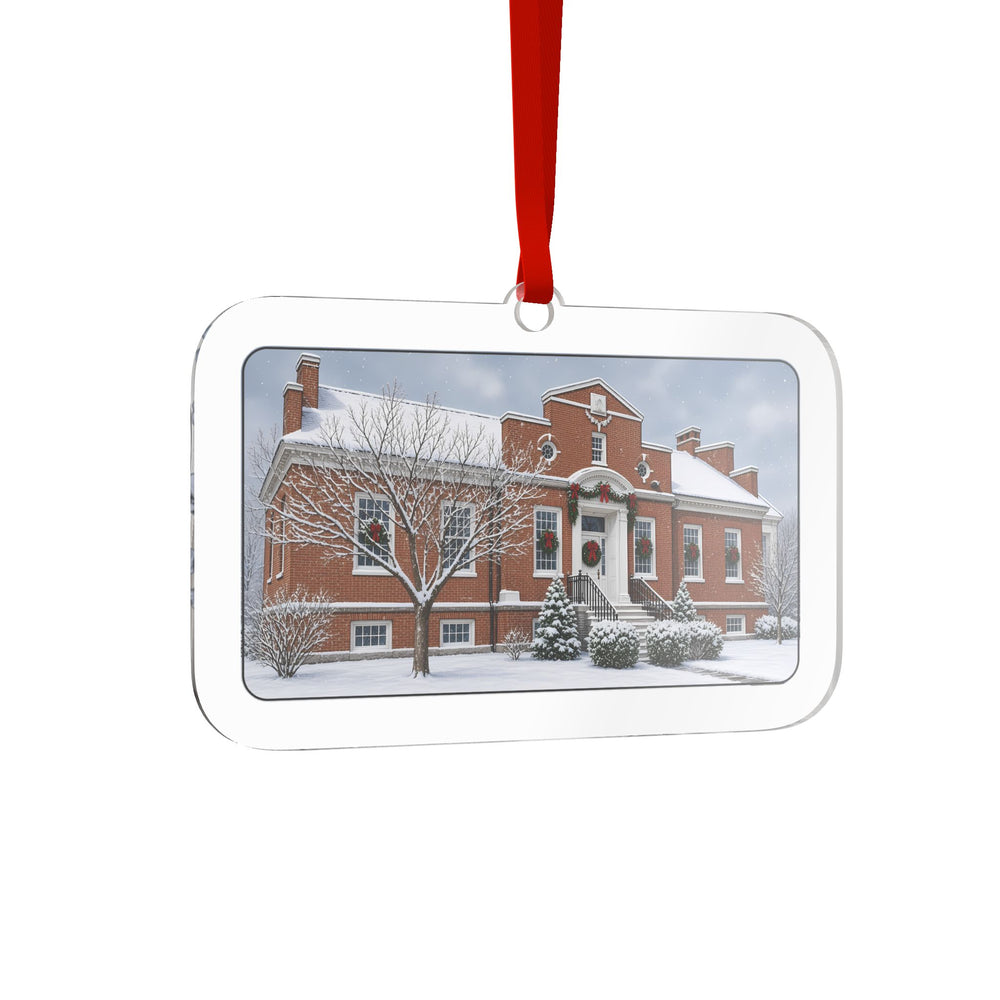 Carnegie Library — Millbury, MA Christmas Ornament