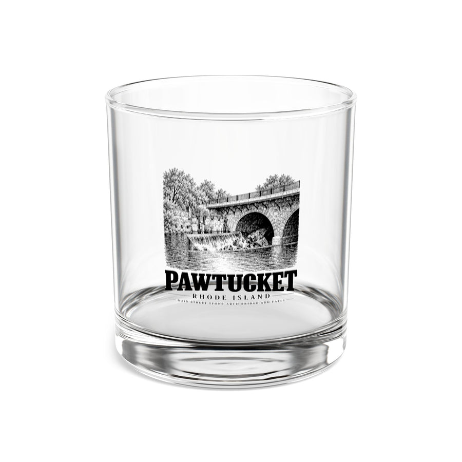 Pawtucket Main Street Stone-Arch Bridge and Falls 10 oz Rocks Glass