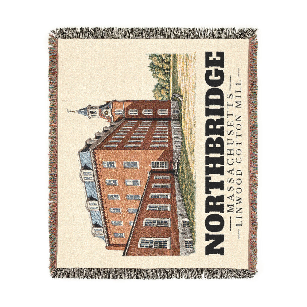 Linwood Cotton Mill — Northbridge, Massachusetts woven blanket, product view 2