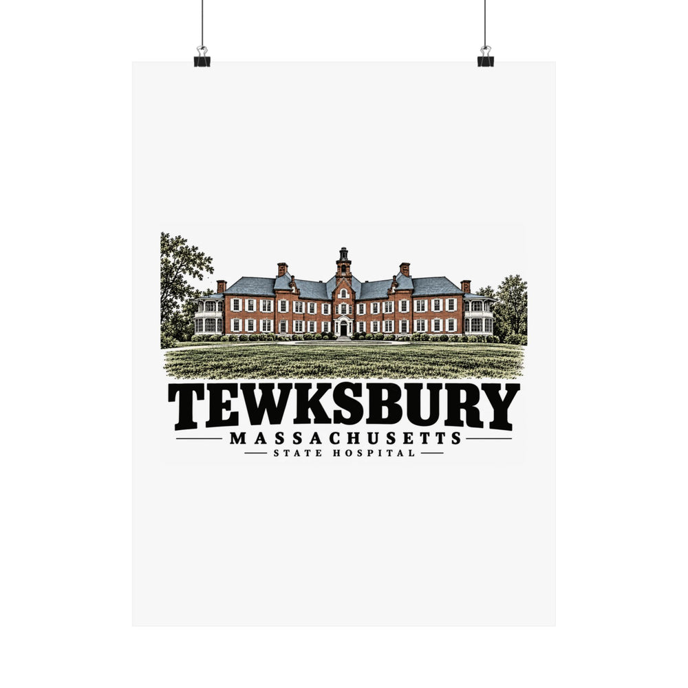 18 x 24 front of State Hospital matte poster, Tewksbury, Massachusetts.