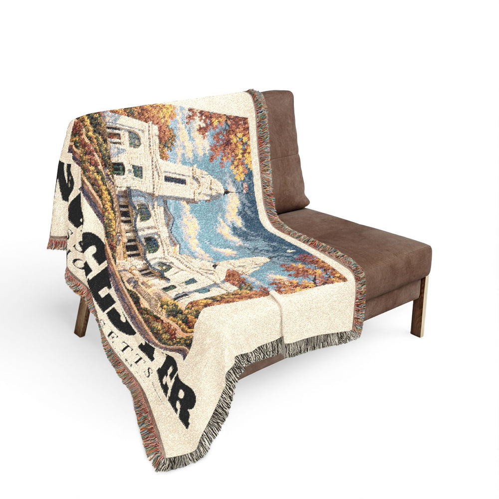 Union Station — Worcester, Massachusetts Woven Blanket