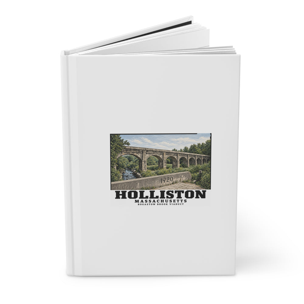 Bogastow Brook Viaduct native survey image - negative number verification required Matte Hardcover Journal - Charles River