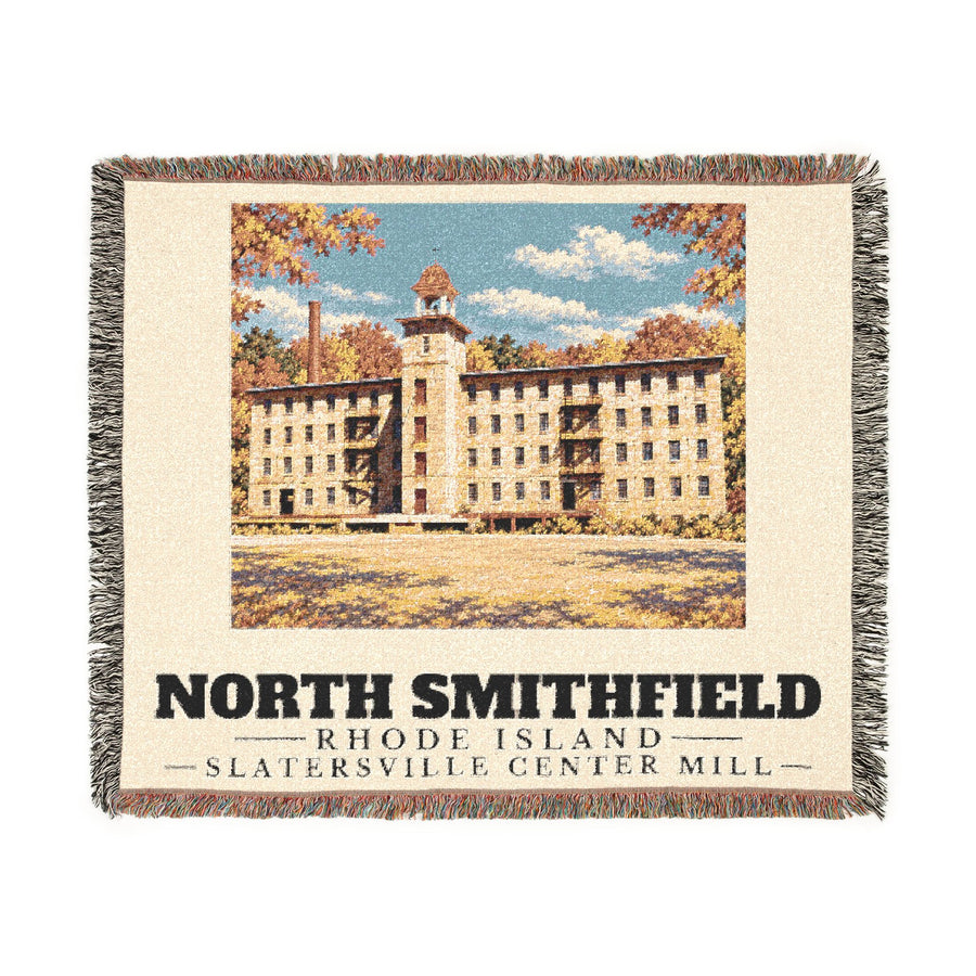 Slatersville Center Mill — North Smithfield, Rhode Island Woven Blanket