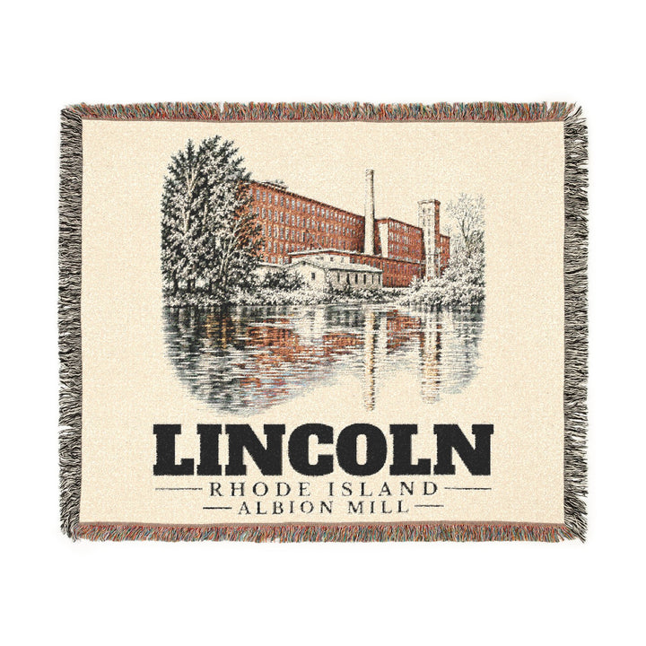 Albion Mill — Lincoln, Rhode Island Woven Blanket