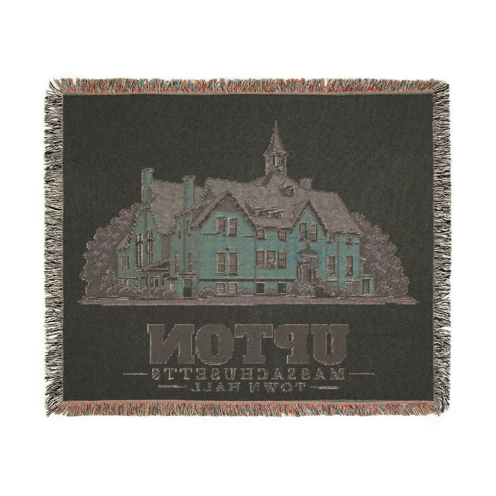 Town Hall — Upton, Massachusetts woven blanket, product view 3