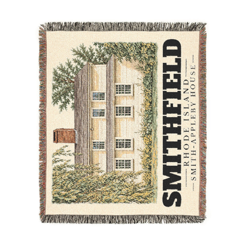 Smith-Appleby House — Smithfield, Rhode Island Woven Blanket