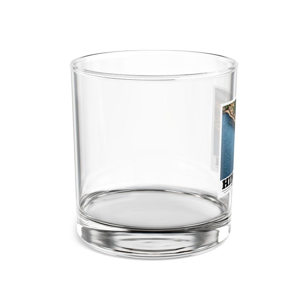 Construction of New Dock at Old USNAD Hingham, MA 10 oz Rocks Glass - Boston Harbor