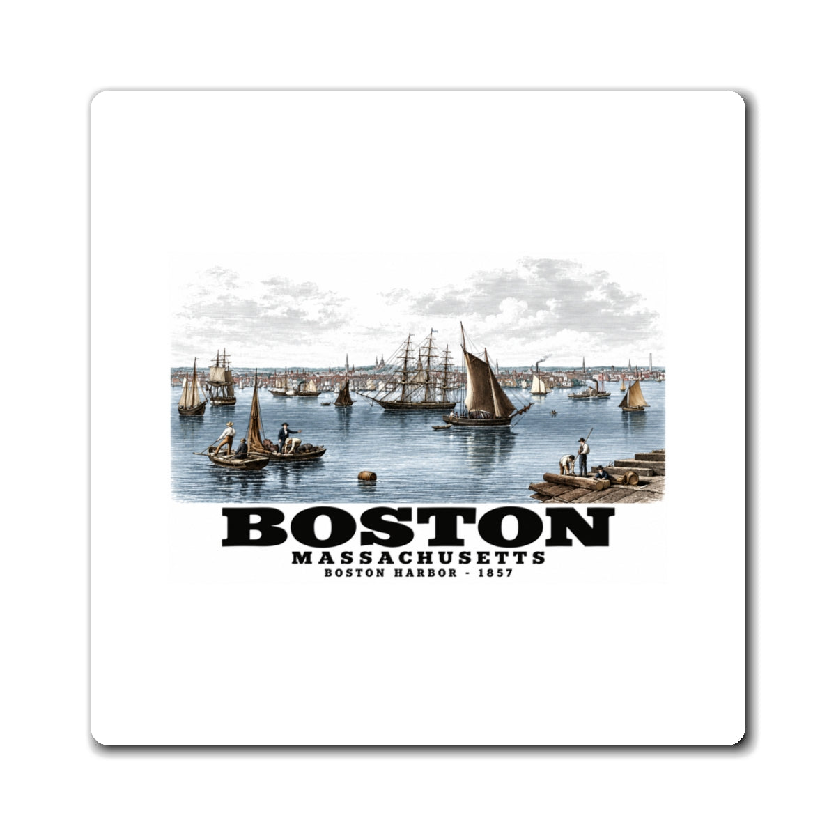 Boston 4 in Magnet - Boston Harbor