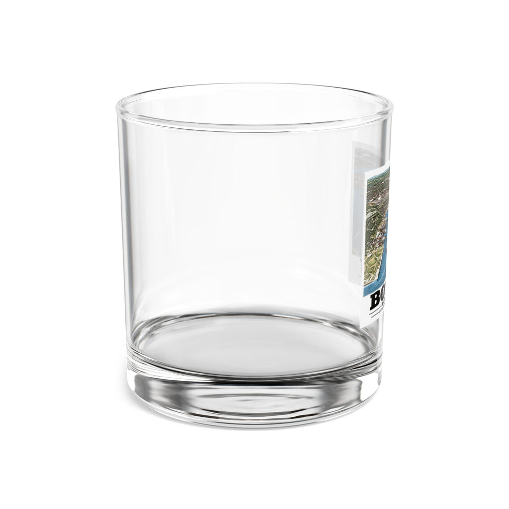 Navy Yard Annex, So. Boston, MA from East, 3000 feet 10 oz Rocks Glass - Boston Harbor