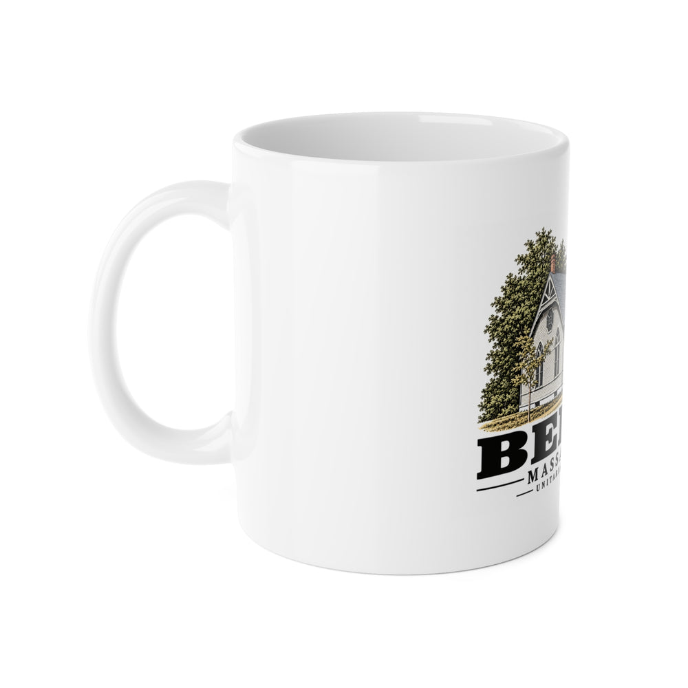 Illustrated Unitarian Meetinghouse in Berlin on ceramic mug