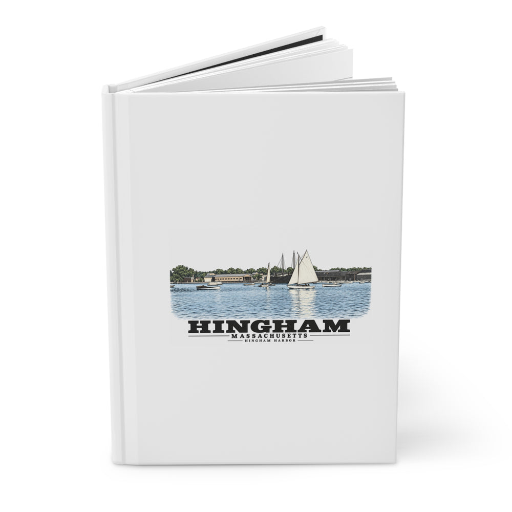 Hingham Harbor, Hingham, Mass. Matte Hardcover Journal - Boston Harbor