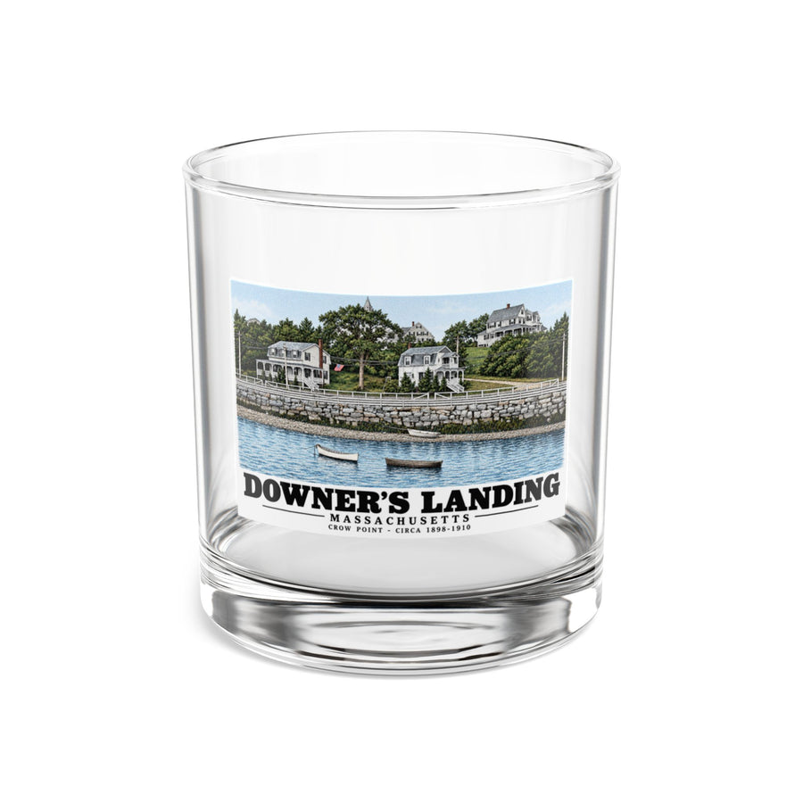 Downer's Landing, Mass. 10 oz Rocks Glass - Boston Harbor